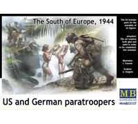 Master Box MB35157 - 1/35 U. S. And Allemand Parachutistes, Sud Of Eu - Neuf