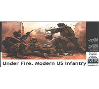 Glow2B Maquette Under Fire Infanterie américaine moderne MB35193 1/35