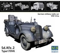 Masterbox Maquette 1:35 Sd.Kfz.2 Type 170VK Véhicule radio allemand Seconde Guerre mondiale MAS3531