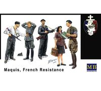 Master Box Mb3551 - 1/35 de France Resistance And Captured Allemand (WWII) -