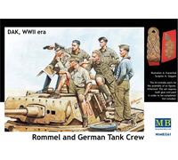 Rommel Et Équipage De Char Allemand, Afrika Korps, 2ème Gm - Master Box Mb3561