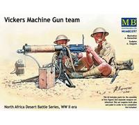 Master Box MB3597 - 1/35 Vickers Machine-Gun Équipage, Desert Combat - Neuf