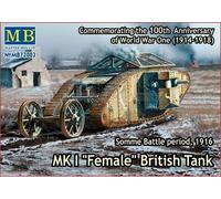 Master Box Mb72002 - 1/72 Mk I " Femelle " Britannique Tank, Somme Battle 1916 -