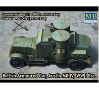 Master Box MB72008 - 1/72 Austin Mk IV Britannique Blindé Car, 1914-18 - Neuf