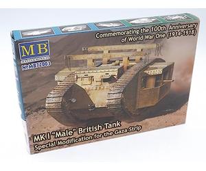 Master Box Model Kit - MKI Male British Gaza Strip Tank - 1:72 Scale - 72003