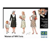 Master Box Models Women Of Wwii Model Building Kit (4 Figures Set), Scale 135