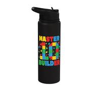 Master Builder 10e anniversaire Squad Block Building Stainless Steel Insulated Water Bottle