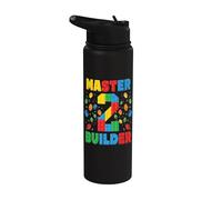 Master Builder 2e anniversaire Squad Block Building Stainless Steel Insulated Water Bottle