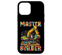 Master Builder Blocs de Construction pour Enfants Briques Jouets Pelleteuse Coque pour iPhone 12 Mini