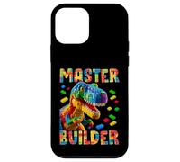 Master Builder Bricks Blocks Play Toys T-Rex Dinosaur Coque pour iPhone 12 Mini