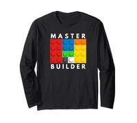 Master Builder Funny Construction Humor Design Tee Manche Longue