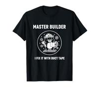 Master Builder I Fix It with Duct Tape Emblème Professionnel T-Shirt