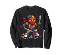 Master Builder Ninja Building Blocks Brick Builders Boys Kid Sweatshirt