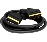 Master Cables Câble péritel blindé plaqué or mâle vers mâle, câble péritel RGB 21 broches pour connecteur audio et vidéo AV pour TV, Sky, magnétoscope, lecteur DVD, box Android
