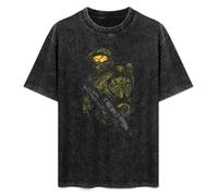Master Chief Printed T-Shirt Mens Unisex Black Tees XXL