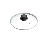 MasterClass Couvercle de casserole en verre, couvercle de rechange pour casseroles et poêles à frire, verre trempé et poignée résistante à la chaleur, va au four jusqu'à 180 degrés, va au lave-vaisselle, 24 cm
