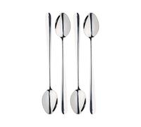 MasterClass Master Class Stainless Steel Set of Four Latte Spoons, Acier Inoxydable, Argent, 32 x 32 x 22 cm