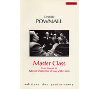 Master Class - David Pownall - Quatre-Vents Eds Des - broché - Livre