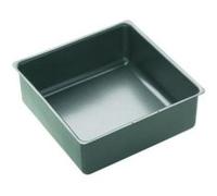 MasterClass Moule à gâteau carré 30 cm – Acier carbone 1 mm, antiadhésif, sans PFOA, gris