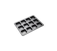 MASTER CLASS PLAQUE A GÂTEAU 12 MOULES CARRES ANTI-ADHESIF 34 X 26 CM