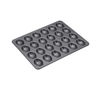 MasterClass Plaque à madeleines en acier carbone – 24 mini moules – Gris