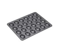 MasterClass Plaque à madeleines en acier carbone – 24 mini moules – Gris