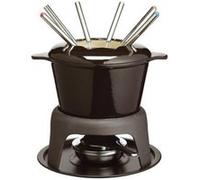 Master class service à fondue 6 fourchettes fonte émaillée noir Noir