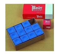 Master - Craies De Billard Originale Des Etats-Unis d'Amérique, 12 Pièces Dans Un Carton - Bleu