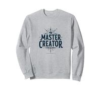 Master Creator : Boussole cérébrale innovante Sweatshirt, Unisexe pour Adultes, Gris Chiné, L