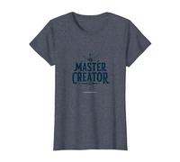 Master Creator : Boussole cérébrale innovante T-Shirt, Femme, Bleu Chiné, M