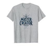 Master Creator : Boussole cérébrale innovante T-Shirt, Homme, Gris Chiné, M