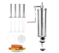 MASTER FENG Machine à Embosser Les saucisses Verticale équipée de 8 entonnoirs et d'un Piston en Silicone (capacité de 5,0 LB)