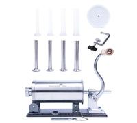 MASTER FENG Remplisseur de saucisses horizontal avec 8 entonnoirs de remplissage et 1 piston en silicone [capacité de 2,5 lbs]