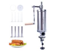 MASTER FENG Remplisseur de saucisses vertical avec 8 entonnoirs de remplissage et 1 piston en silicone [capacité de 2,5 lbs]