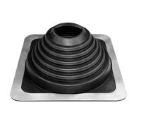 MASTER FLASH Standard #4 - Traversée de toit EPDM - Bride de toit - Joint de tuyau - Base en aluminium - Passe-toit flexible - Protection pour cheminées - (70-178 mm)