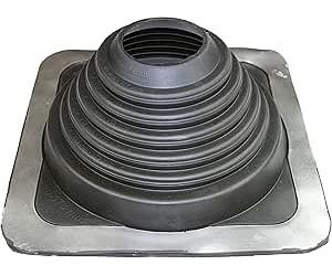 MASTER FLASH® Standard #5 Passage de toit flexible Joint EPDM Bride anti-pénétration d'eau Résistant à la température Protection pour cheminées Tubes Câbles Panneaux (102-279mm) (SQ501BA-SET)