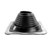 MASTER FLASH Standard #5 - Traversée de toit EPDM - Bride de toit - Joint de tuyau - Base en aluminium - Passe-toit flexible - Protection pour cheminées - (102-210 mm)