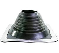 MASTER FLASH Traversée de toit EPDM - Plage de montage 102-210 mm - Bride de toit - Joint de tuyau - Base en aluminium - Passe-toit flexible - Protection de cheminée