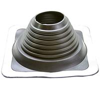 MASTER FLASH Traversée de toit EPDM - Plage de montage 121-254 mm - Bride de toit - Joint de tuyau - Base en aluminium - Passe-toit flexible - Protection de cheminée