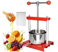 Master Fruit Cheese Press 2l / 3l / 6l, Juicer Manual Wine Press Avec Sac De Filtre, Juicer Manuel Pour Raisin, Légumes, Jus Fait Maison, Herbe De Teinture, Huile D'olive, Fabrication De Miel 2L