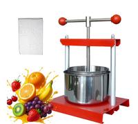 Master Fruit Cheese Press 2l / 3l / 6l, Juicer Manual Wine Press Avec Sac De Filtre, Juicer Manuel Pour Raisin, Légumes, Jus Fait Maison, Herbe De Teinture, Huile D'olive, Fabrication De Miel 6L