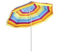 Master Grill JKB05 Parasol de 200 cm, pour jardin, plage, parasol de jardin, parasol de fête, inclinable, réglable en hauteur