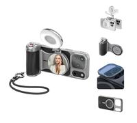 Master Grip Kit pour iPhone 17 Pro Max,Smartphone Handle Grip,Intégrée 3200 mAh Batterie, Lumière Phone Magnétique, UV Filtre pour iPhone 17 Pro Max Creator Kit pour Selfies/Photographie/vidéo