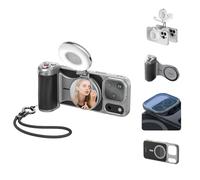 Master Grip Kit pour iPhone 17 Pro,Smartphone Handle Grip avec Chargeur,Intégrée 3200 mAh Batterie, Lumière Phone Magnétique, UV Filtre pour iPhone 17 Pro Creator Kit pour Selfies/Photographie/vidéo