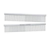 Master Grooming Tools Peignes pour lévriers - Peignes de style européen pour toilettage de chiens - Moyen/épais, 18,2 cm, chromé