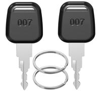 Master Keys Lot de 2 clés de bagage compatibles avec TSA 007, Ancable TSA OO7, compatibles avec les serrures à mot de passe pour valise, noir