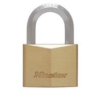 Master Lock Cadenas à clé 1145EURD en laiton massif, anse hexagonale, doré 7,2 x 4 x 2,1 cm