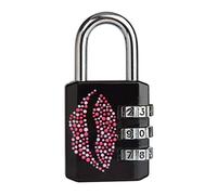 Master Lock 1509eurdkiss Cadenas Vestiaire Motif Kiss Noir 30 Mm