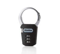 Master Lock 1550EURDCOL Cadenas à Combinaison avec Mousqueton, Couleur Aléatoire, 7,1 x 8,4 x 1,2 cm