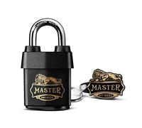 Master Lock 1921EURDCC Cadenas Haute Sécurité Etanche avec le Logo des 100 ans, Noir, 97 x 54 x 32 mm
